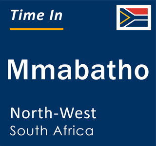 Current local time in Mmabatho, North-West, South Africa