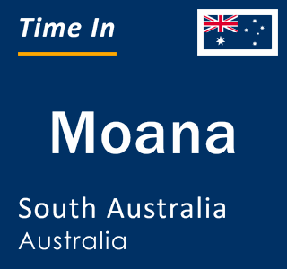 Current local time in Moana, South Australia, Australia