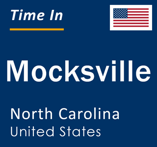 Current local time in Mocksville, North Carolina, United States