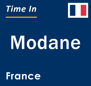 Current local time in Modane, France