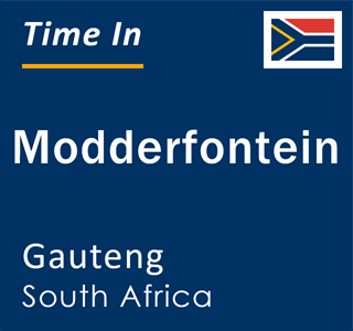 Current local time in Modderfontein, Gauteng, South Africa