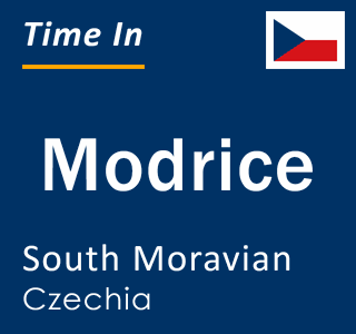 Current local time in Modrice, South Moravian, Czechia