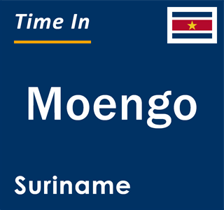 Current time in Moengo, Suriname