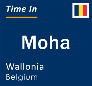 Current local time in Moha, Wallonia, Belgium