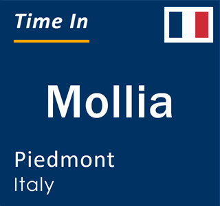 Current local time in Mollia, Piedmont, Italy