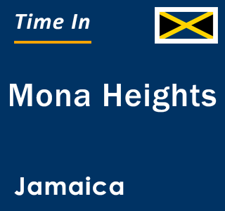 Current local time in Mona Heights, Jamaica