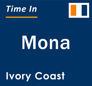 Current local time in Mona, Ivory Coast