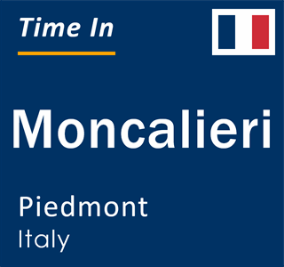 Current local time in Moncalieri, Piedmont, Italy