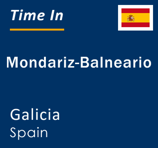 Current local time in Mondariz-Balneario, Galicia, Spain
