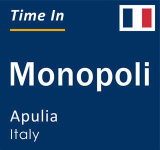 Current local time in Monopoli, Apulia, Italy