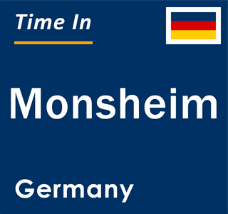 Current local time in Monsheim, Germany