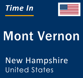 Current local time in Mont Vernon, New Hampshire, United States