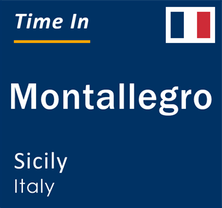 Current local time in Montallegro, Sicily, Italy