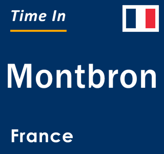 Current local time in Montbron, France