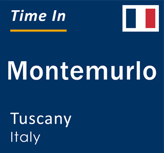 Current local time in Montemurlo, Tuscany, Italy