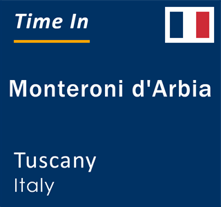 Current local time in Monteroni d'Arbia, Tuscany, Italy