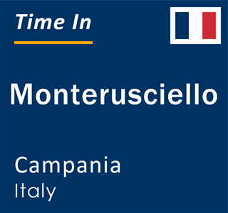 Current local time in Monterusciello, Campania, Italy