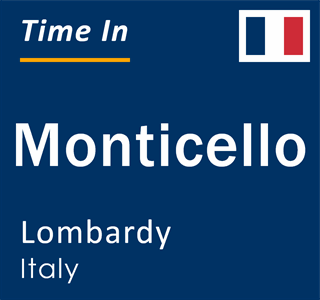 Current local time in Monticello, Lombardy, Italy