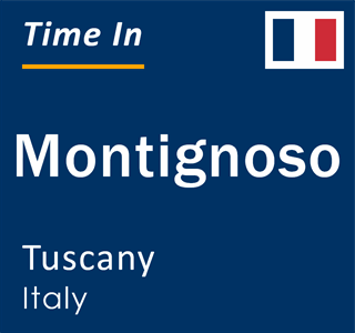 Current local time in Montignoso, Tuscany, Italy