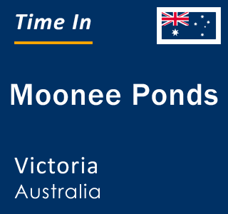Current local time in Moonee Ponds, Victoria, Australia