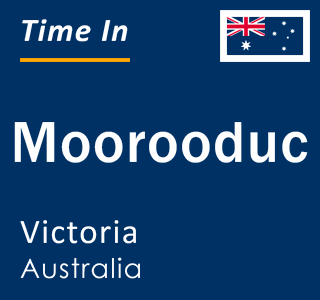 Current local time in Moorooduc, Victoria, Australia