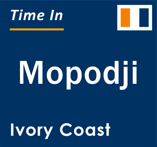 Current local time in Mopodji, Ivory Coast