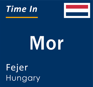 Current local time in Mor, Fejer, Hungary