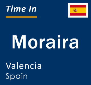 Current local time in Moraira, Valencia, Spain