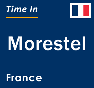 Current local time in Morestel, France