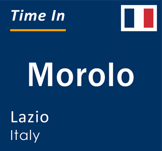 Current local time in Morolo, Lazio, Italy