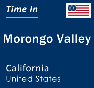 Current local time in Morongo Valley, California, United States