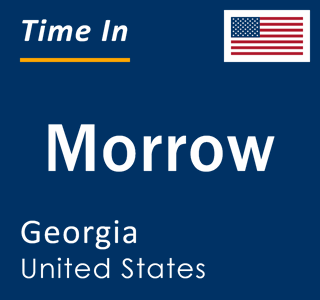 Current local time in Morrow, Georgia, United States