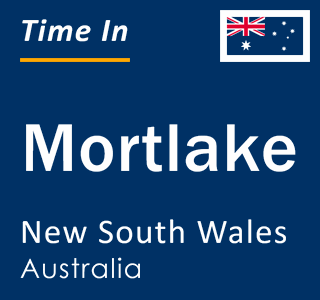 Current local time in Mortlake, New South Wales, Australia