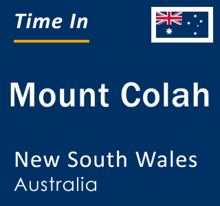 Current local time in Mount Colah, New South Wales, Australia