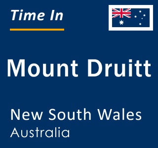 Current local time in Mount Druitt, New South Wales, Australia