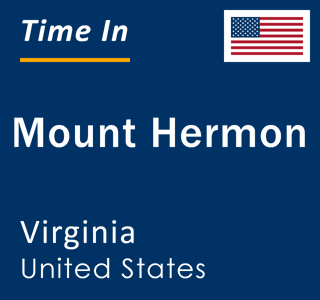 Current local time in Mount Hermon, Virginia, United States