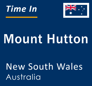 Current local time in Mount Hutton, New South Wales, Australia