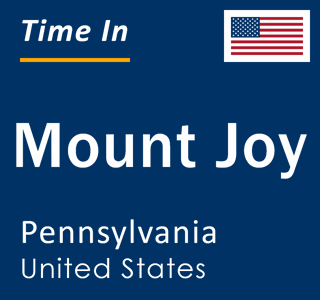 Current local time in Mount Joy, Pennsylvania, United States