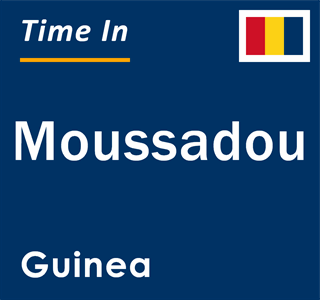 Current local time in Moussadou, Guinea