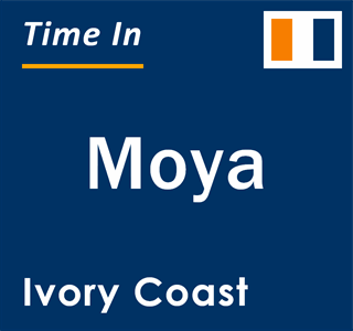 Current local time in Moya, Ivory Coast