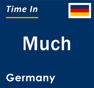 Current local time in Much, Germany