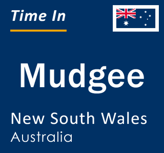 Current local time in Mudgee, New South Wales, Australia