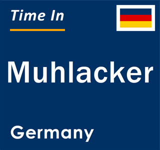 Current local time in Muhlacker, Germany