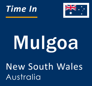 Current local time in Mulgoa, New South Wales, Australia
