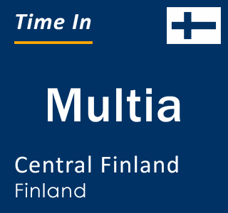 Current local time in Multia, Central Finland, Finland