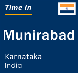 Current local time in Munirabad, Karnataka, India