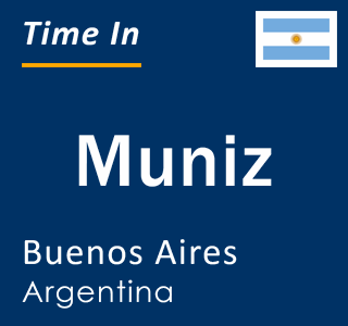 Current local time in Muniz, Buenos Aires, Argentina