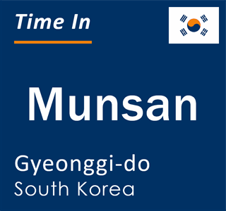 Current local time in Munsan, Gyeonggi-do, South Korea