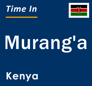 Current local time in Murang'a, Kenya