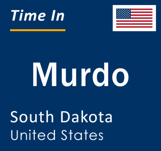 Current local time in Murdo, South Dakota, United States